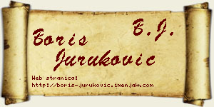 Boris Juruković vizit kartica